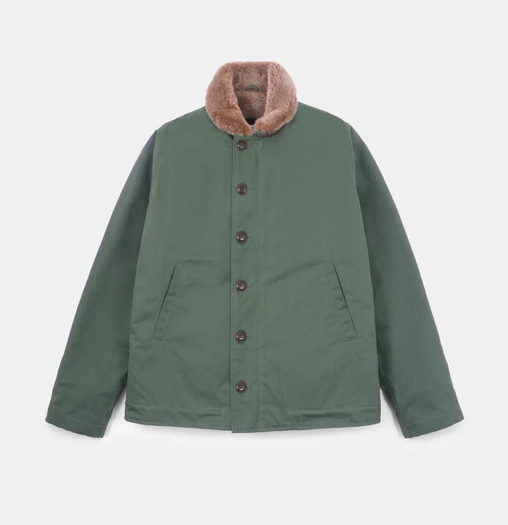N-1 Deck Jacket | Dry Wax Cotton Spruce