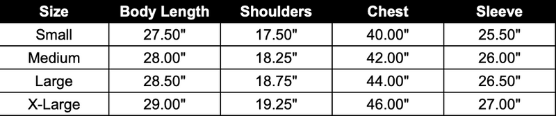 Size Guide