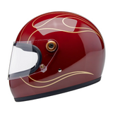 Gringo S Helmet | Gloss Red Flames