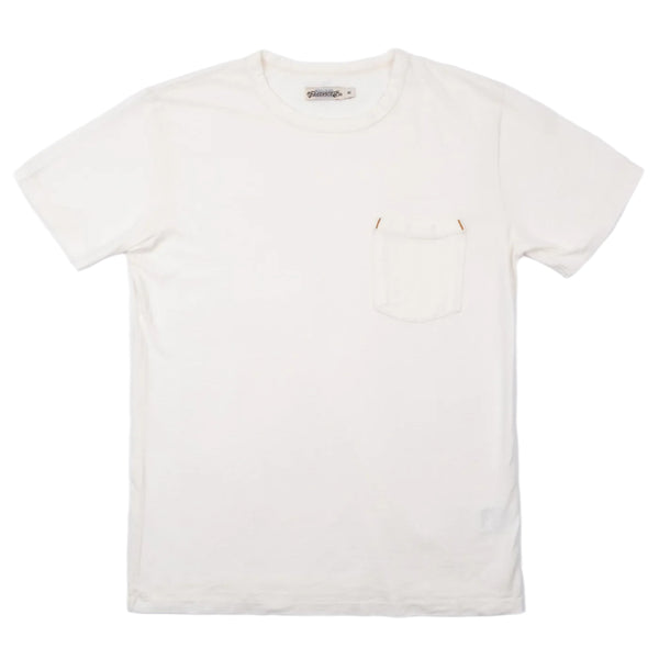 Freenote 9 ounce pocket tee in White