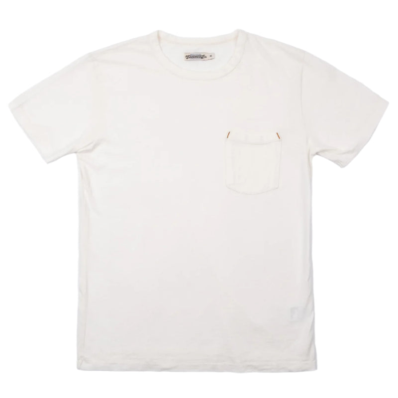 Freenote 9 ounce pocket tee in White