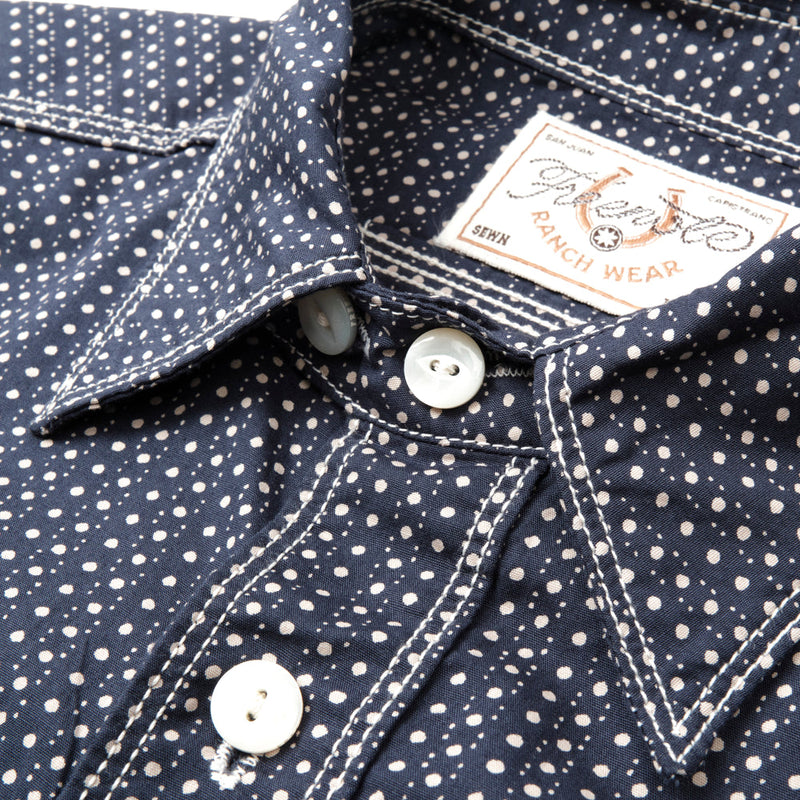 Close up of the collar and buttons