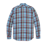 Rangeland Flannel Shirt in Light Blue/Red