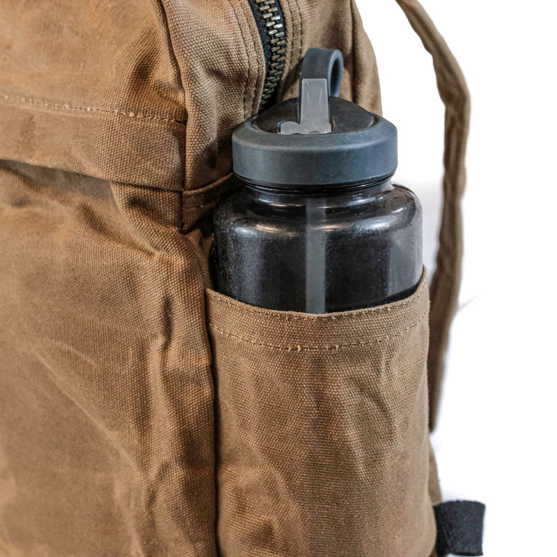Close up of water bottle holder