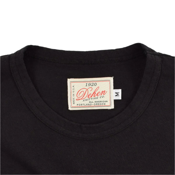 Close up of neck label