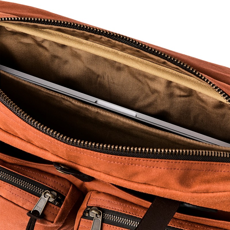 24-Hour Tin Cloth Briefcase | Rust