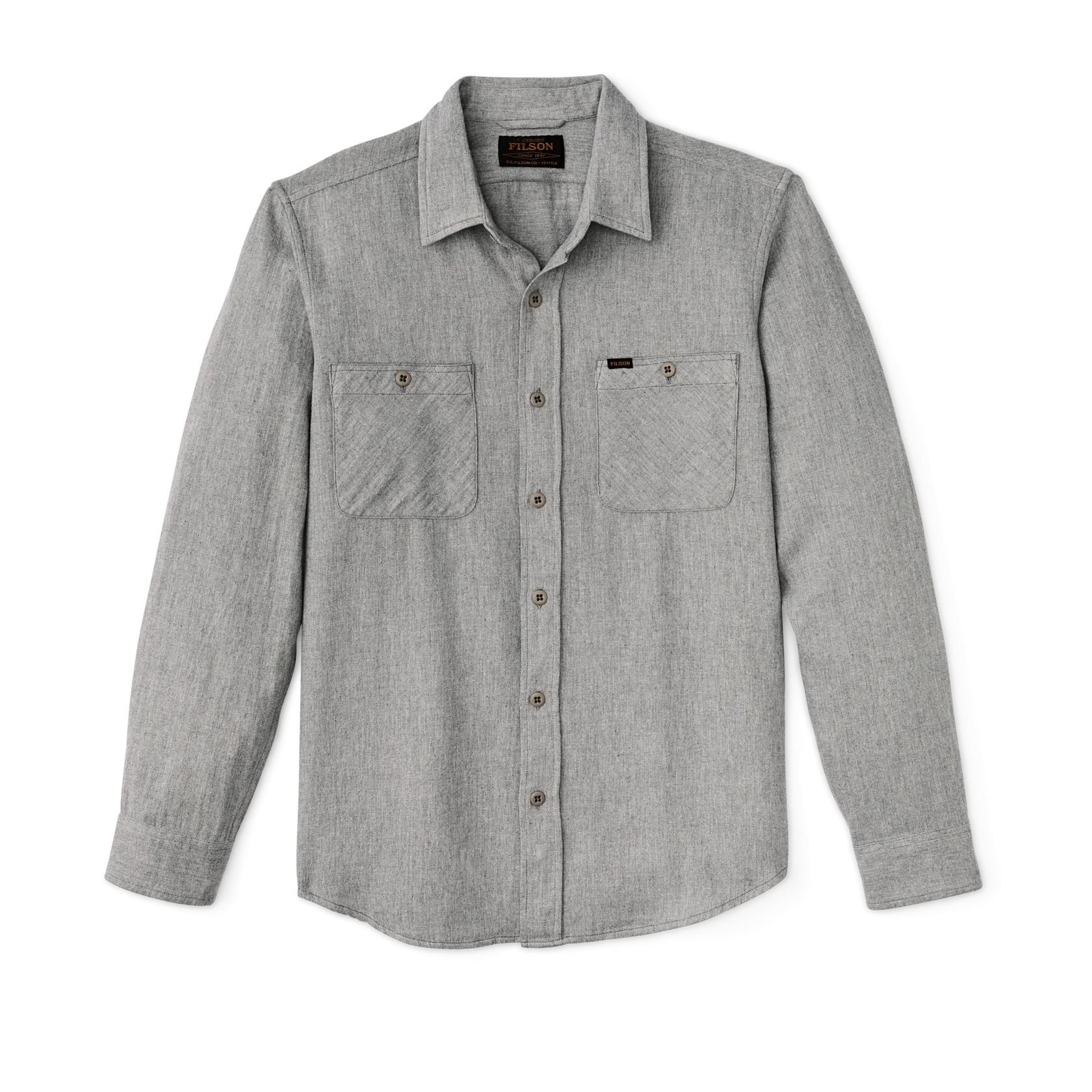 The Rangeland Flannel Shirt | Light Heather Gray – Fontenelle Supply Co.