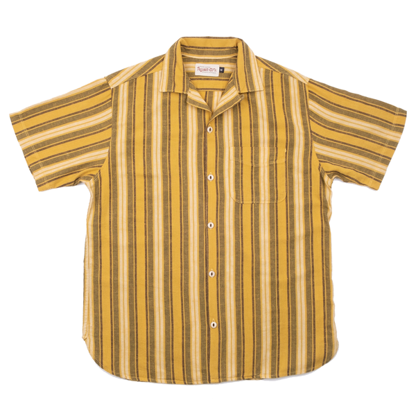 freenote hawaiian shirt gold stripe