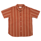 Hawaiian Shirt | Rust Stripe