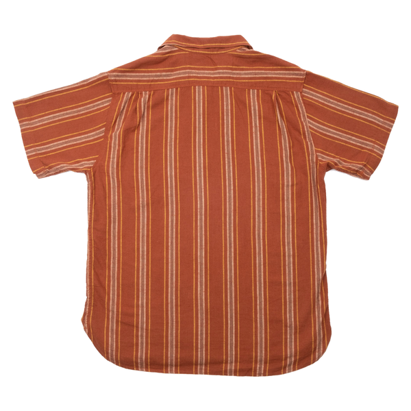Hawaiian Shirt | Rust Stripe