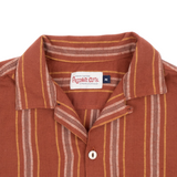 Hawaiian Shirt | Rust Stripe
