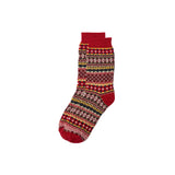 Trench Fairisle Sock Red