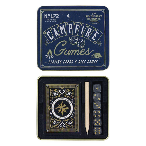 Gentlemen's Hardware Campfire Games Dice Game in Tin
