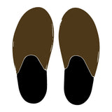 Mock up of house shoes in walnut