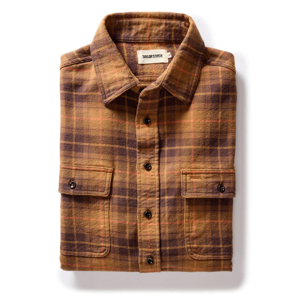 Ledge Shirt | Tarnished Brass Plaid