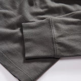 The Organic Cotton Henley | Faded Black