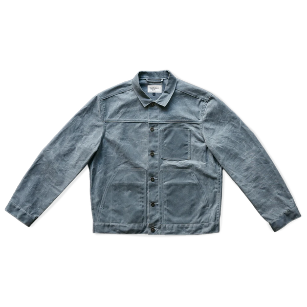 Loyal Stricklin Waxed Canvas Jacket in Charcoal