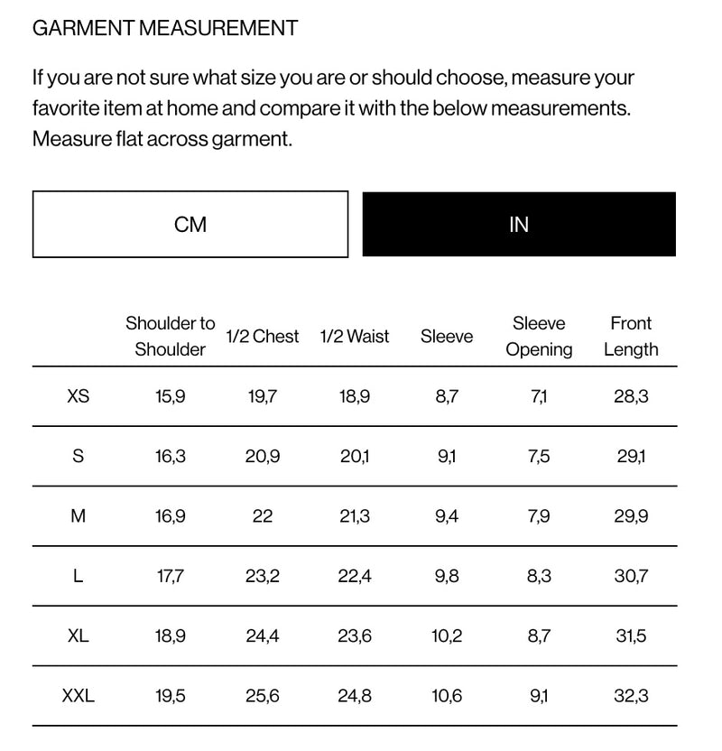 Size Guide