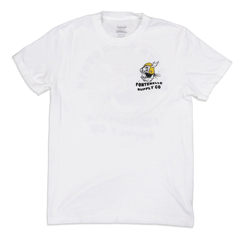 Front of Fontenelle Moto-Zombie Tee
