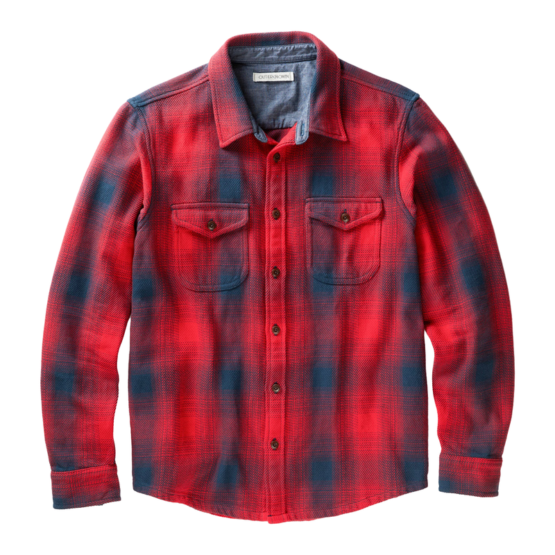 Outerknown Blanket Shirt in Safety Red