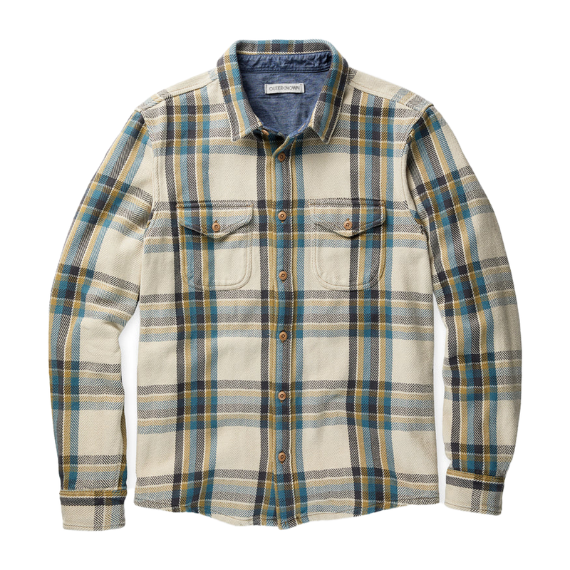 Outerknown Blanket Shirt Sandrift Nolan Plaid
