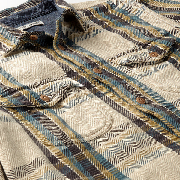 Outerknown Blanket Shirt Sandrift Nolan Plaid