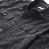 Outerknown Transitional Flannel Utility S Charcoal Jaspe