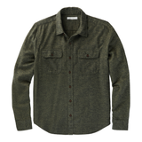 Outerknown Transitional Flannel Utility Olive Jaspe