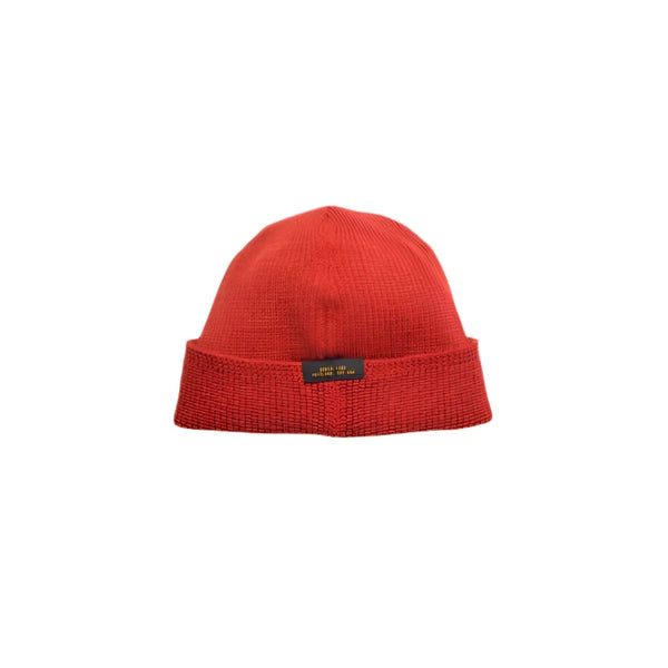 Wool Knit Watch Cap in Red Forster
