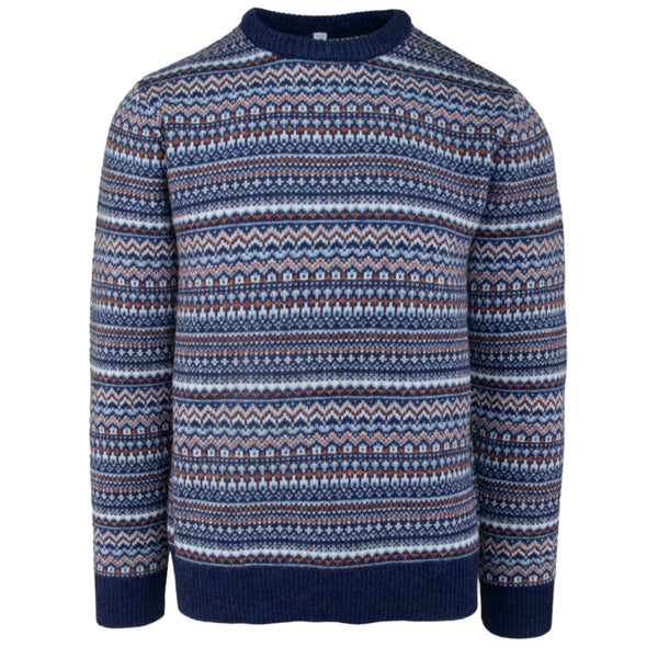 Schott Fairisle Sweater blue