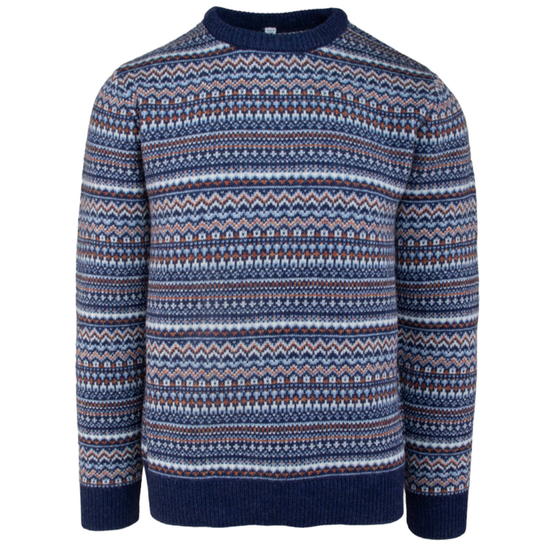 Schott Fairisle Sweater blue