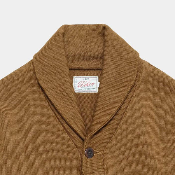 Shawl Sweater Coat | Dark Tan
