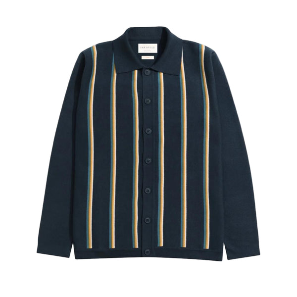 Zigger Knit Shirt Kuki Stripe