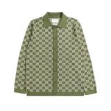 Zigger Knit Shirt - Criss-Cross Green