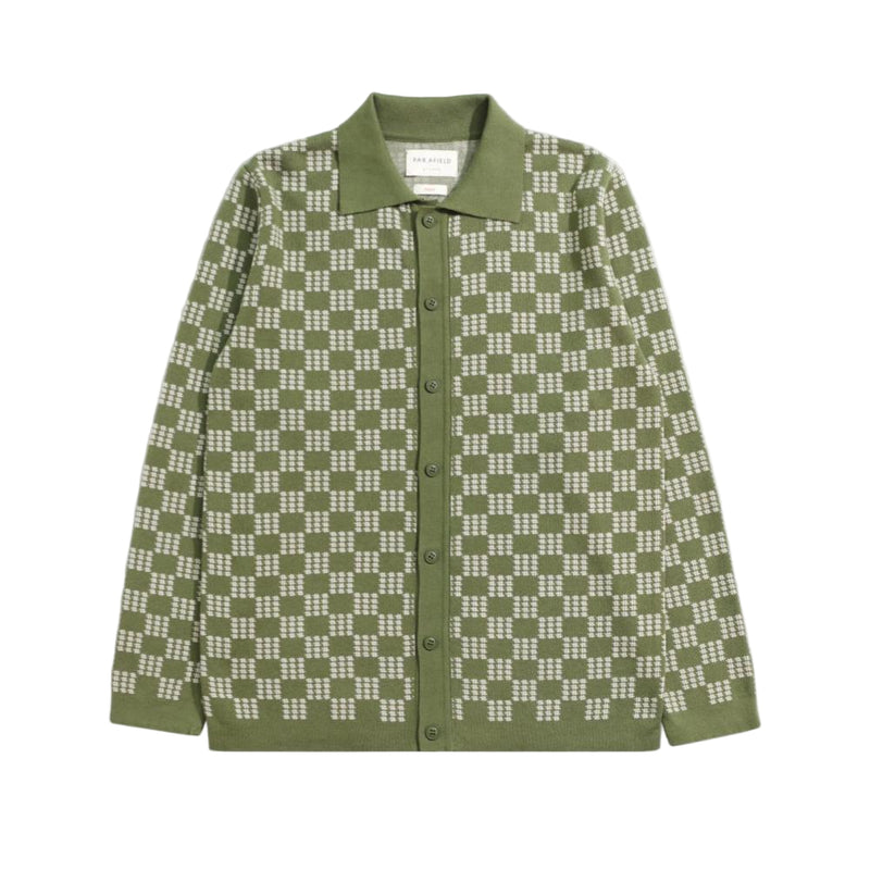 Zigger Knit Shirt - Criss-Cross Green