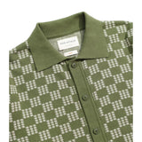 Zigger Knit Shirt - Criss-Cross Green