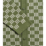 Zigger Knit Shirt - Criss-Cross Green