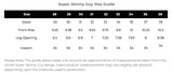 Super Guy Size Guide