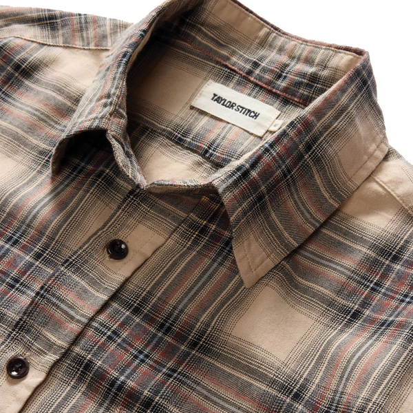 The California | Dune Plaid Brushed Cotton Twill