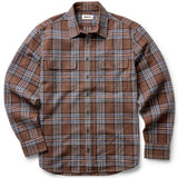 Brick plaid shirt on a white background