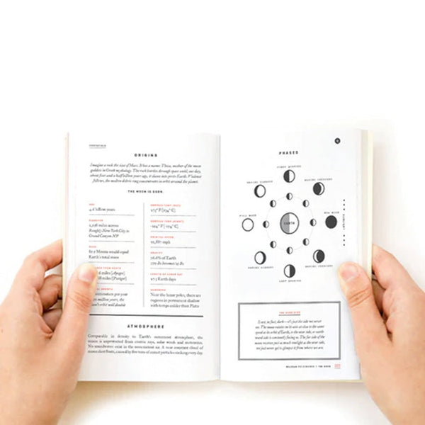 The Moon Field Guide opened to a page
