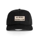 canvas patch hat des moines baseball club design