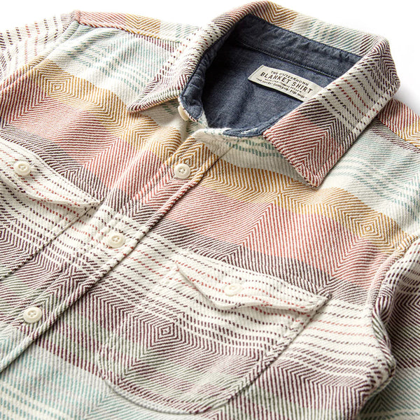Close up of Outerknown Blanket Shirt