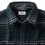 Close up of collar and uppermost buttons