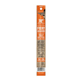 "orange and brown and white package of tubed beef jerky"