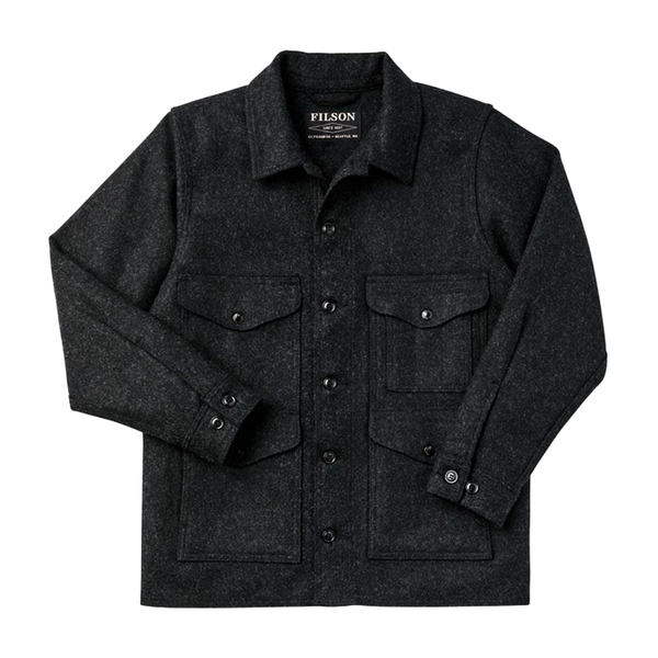 Filson Mackinaw Wool Cruiser Jacket in Charcoal