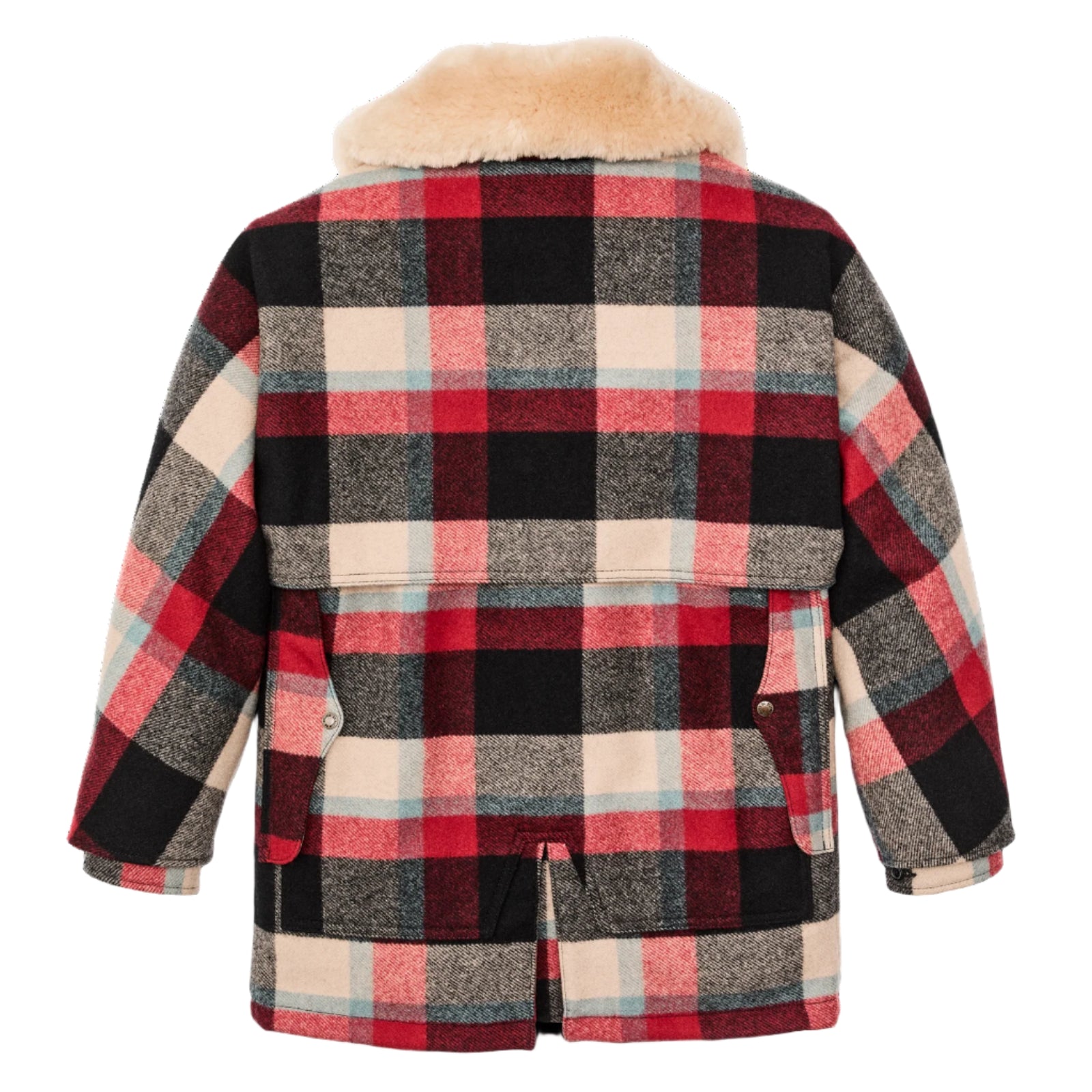 Lined Wool Packer Coat | Red/Cream/Blue Plaid – Fontenelle Supply Co.