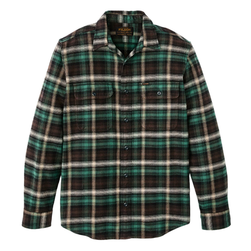 Filson vintage flannel brown green plaid