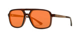 Shwood Glacier sunglasses in clay with amber polarized lenses