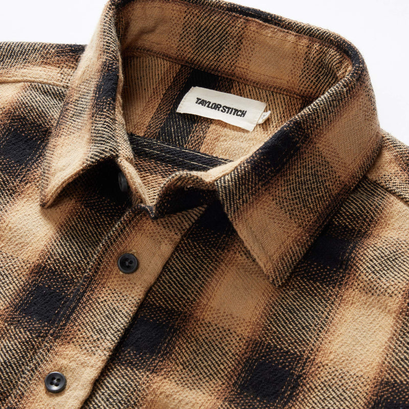 Taylor Stitch Ledge Shirt in Brass Plaid
